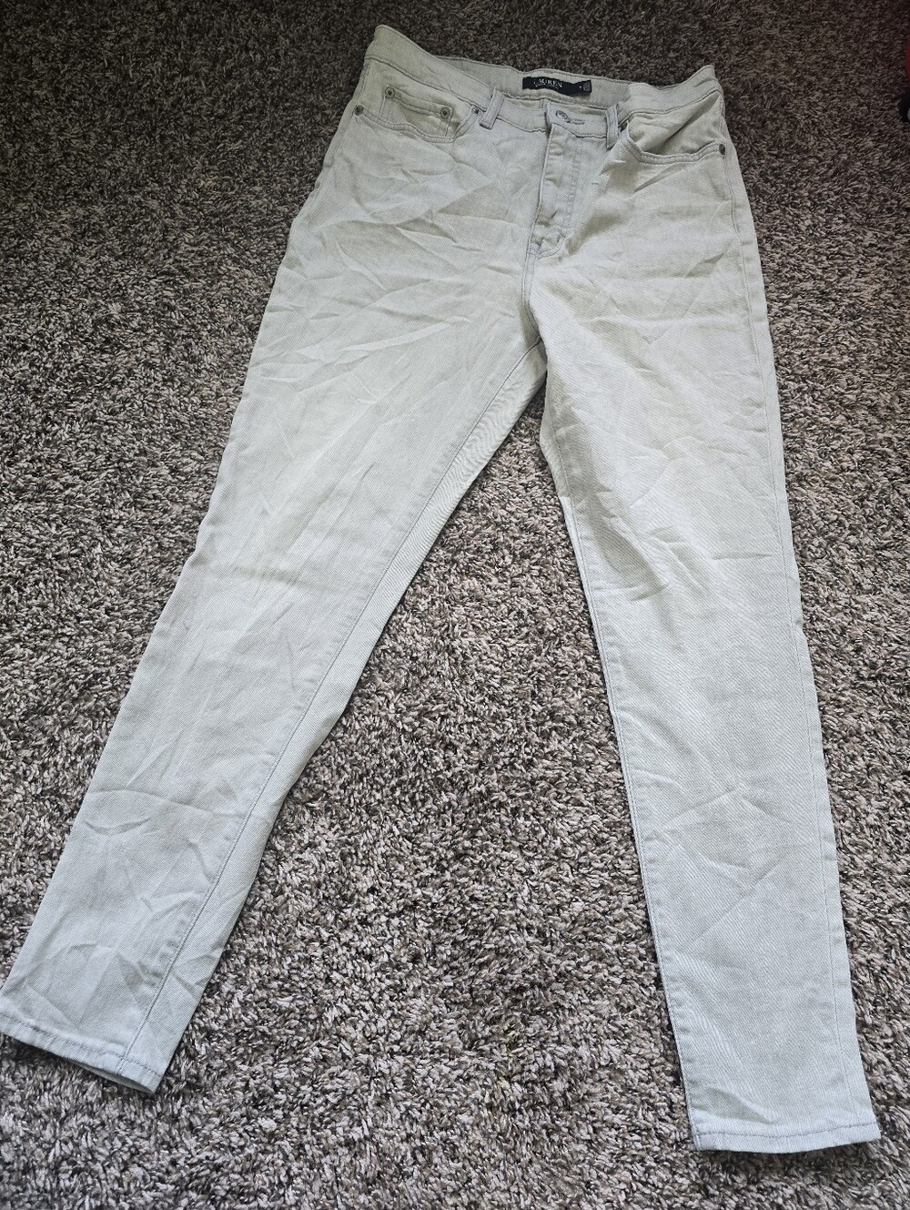 Slim Fit Lauren By Ralph Women Pants in Light Sage F 356